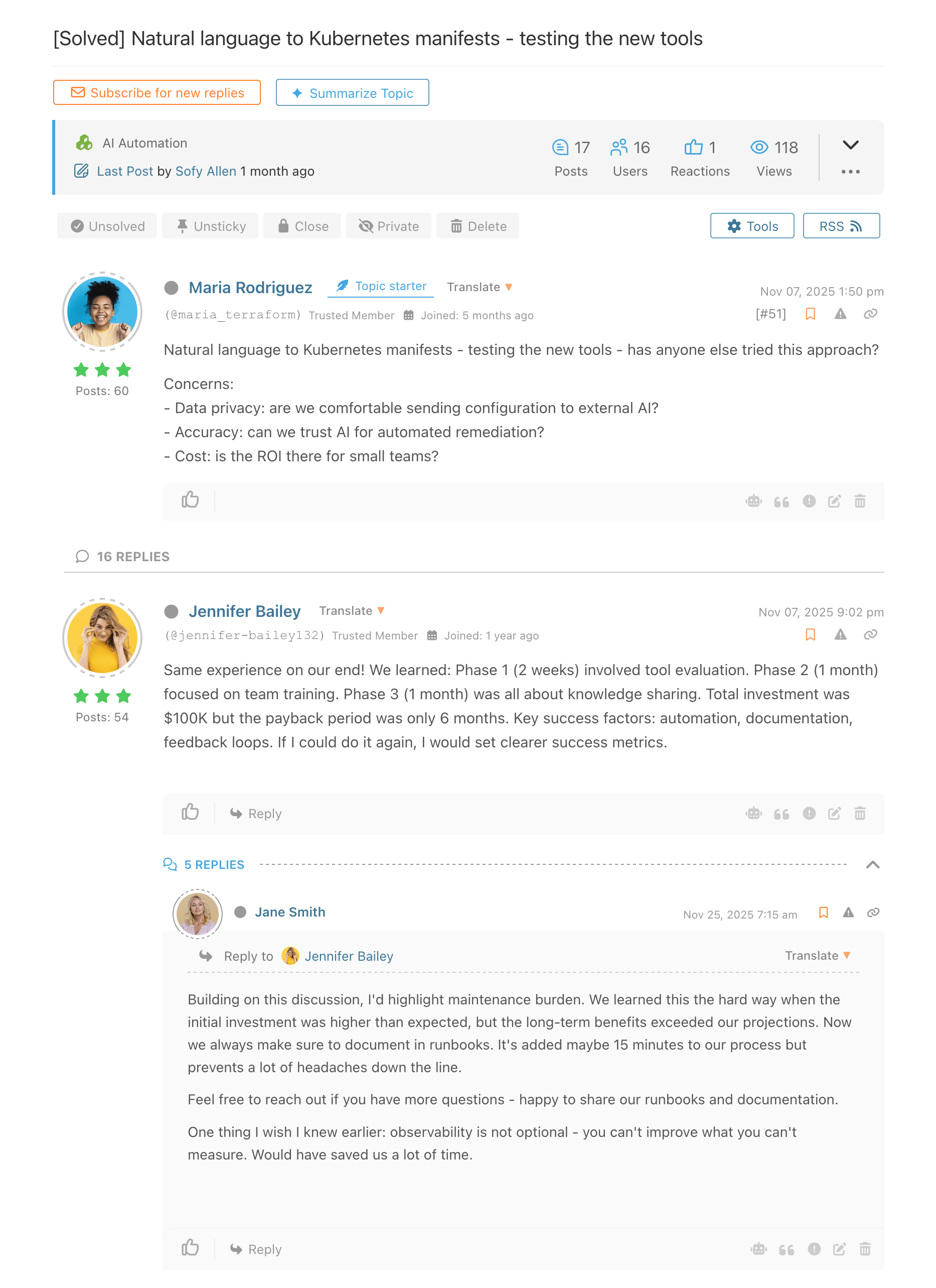 Threaded Layout - Posts View