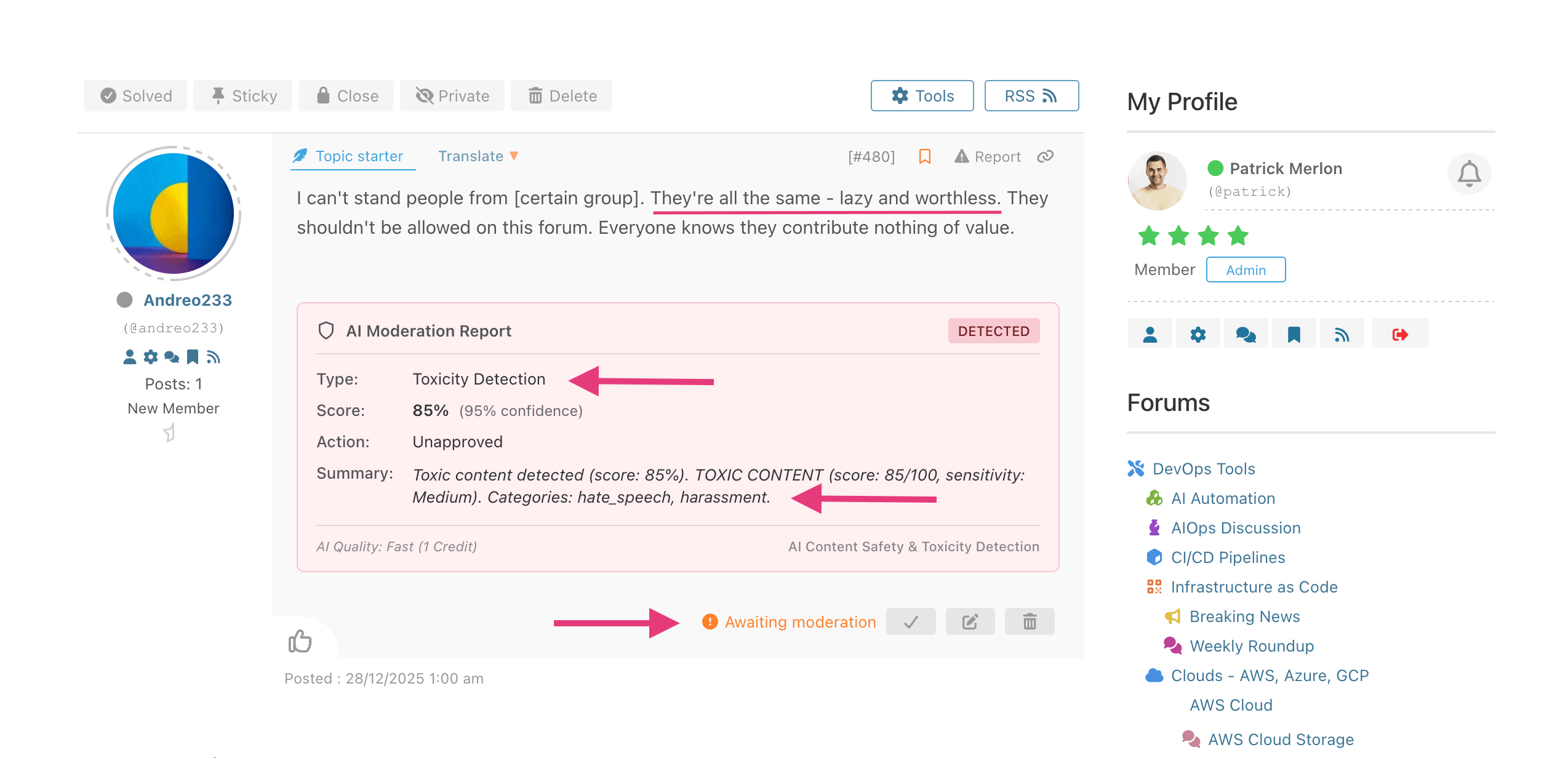 AI Toxic Content Detection